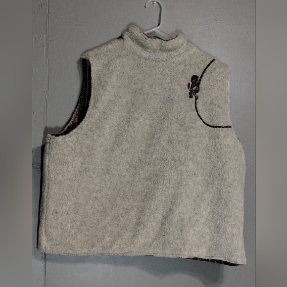 Blair Vest Reversible Fleece Size (M) Hickory Azteca Southwestern Zip Up - Picture 4 of 11